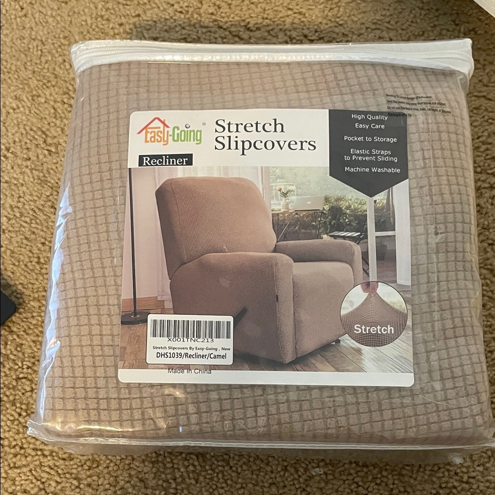 Stretch Recliner Slipcover - Camel